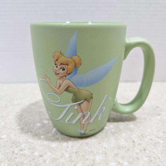 TINKERBELL Coffee Mug Disney Store TINK Oversized Cup 20 oz. Green - Picture 1 of 4